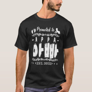 Camiseta Promovido ao Pai 2023 em Coreano Hangul Hangeul Ko