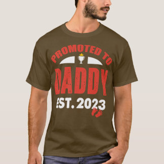 Camiseta Promovido ao Pai 2023 Pai Engraçado 2023 Gravidez