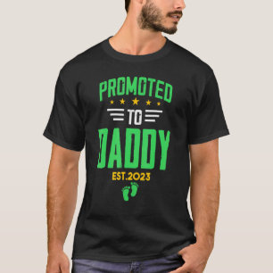 Camiseta Promovido Ao Pai 2023 Pela Primeira Vez Pai