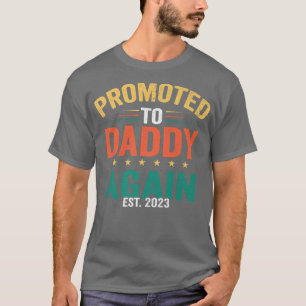 Camiseta Promovido ao Pai de novo a Gravidez do Pai no ano