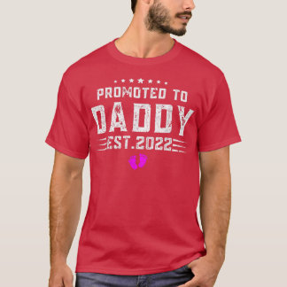 Camiseta Promovido Ao Pai Dia de os pais Da Primeira Vez Do