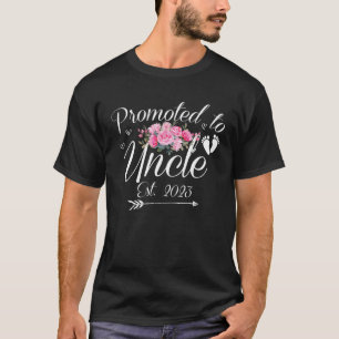 Camiseta Promovido Ao Tio 2023 Primeira Gravidez Nova Fa