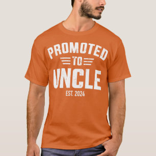 Camiseta Promovido ao tio 2024 para o anúncio do novo chá d
