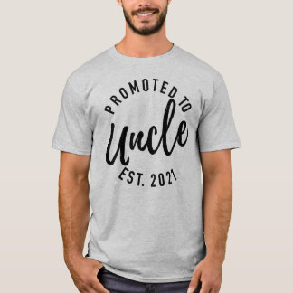 Camiseta Promovido Ao Tio Est 2021 Anúncio De Gravidez