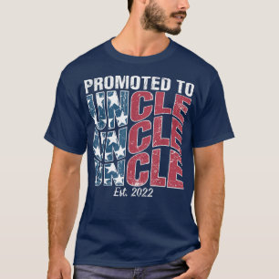 Camiseta Promovido ao Tio Est 2022 Men USA Flag First Time
