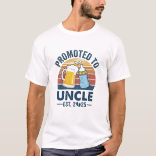 Camiseta Promovido Ao Tio Est 2025, Dia de os pais Da Prime