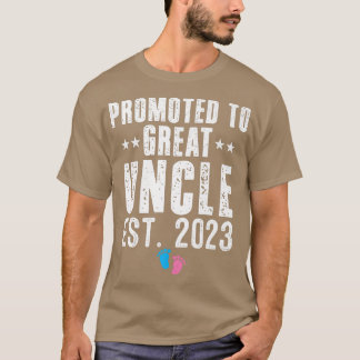 Camiseta Promovido Ao Tio Excelente 2023 A Gravidez Revela 
