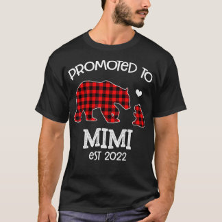 Camiseta Promovido ao urso xadrez vermelho Mimi est 2022