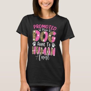 Camiseta Promovido Da Tia Cachorra À Tia Humana Leopard Mot