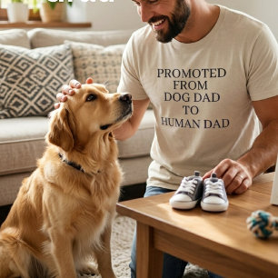 Camiseta Promovido De Pai De Cachorro Para Pai Humano, Dive