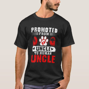 Camiseta Promovido De Tio Cachorro A Engraçado Humano Esper