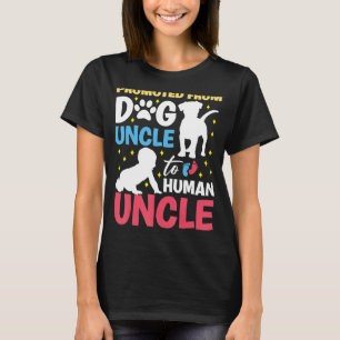 Camiseta Promovido de tio de cão para tio humano Promovido