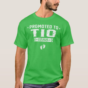 Camiseta Promovido para IO Est 2025 Em Breve Tio Dia dos Pa