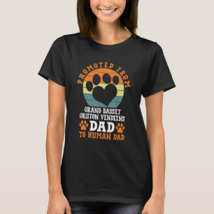 Camiseta Promovido pelo Grande Basset Griffon Vendeens Pai