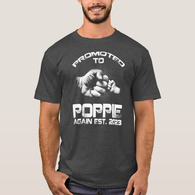 Camiseta Promovidos A Poppie Novamente Pais Engraçados No Ú (Frente)