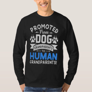 Camiseta Promovidos de Avós de Cachorro para Avô de Menino 