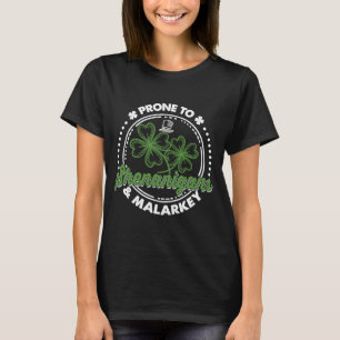 Camiseta Prona Para Shenanigans E Padrões De Rua De Shamroc