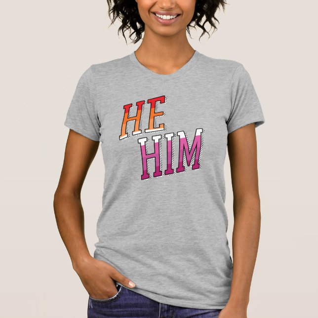 Camiseta Pronomes Lesbicas Ele Dele (Frente)