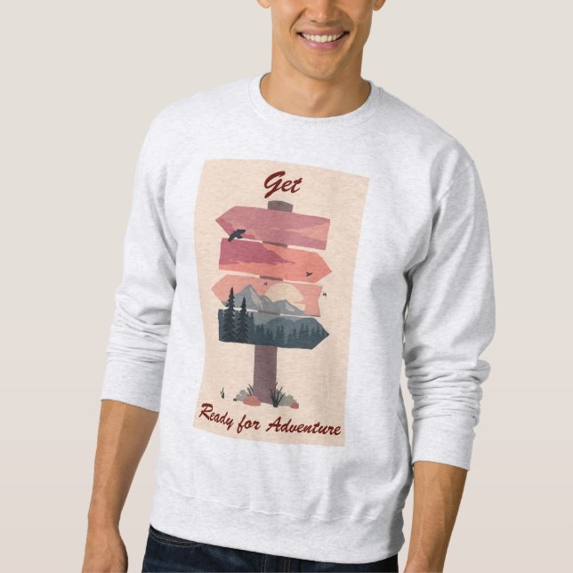 Camiseta pronta para aventura (Frente)