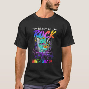 Camiseta Pronta Para Balançar A Guitarra De Dinossauro Do N