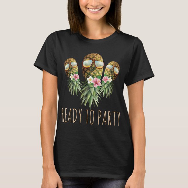 Camiseta Pronta Para Partir O Enginger Para Baixo Pineapple (Frente)