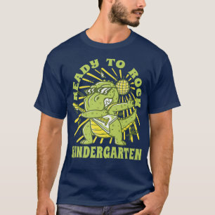 Camiseta Pronta Para Rock Kindergarten 2022 Guitarra Cuta T