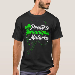 Camiseta Pronta Para Shenanigans E Rua Malarkey Engraçado P