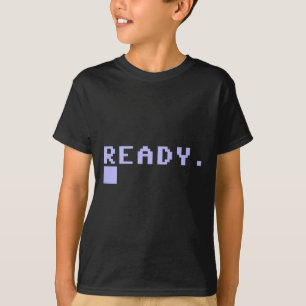 Camiseta Pronto Computador Doméstico C64 Anos 80 Retro Game