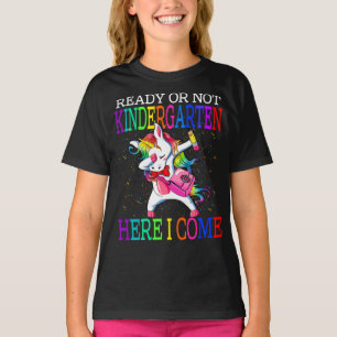 Camiseta Pronto Ou Não Para O Jardim De Infância Aqui Eu Vi