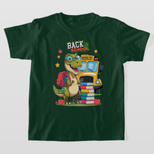 Camiseta Pronto para a Escola – Edição Dino