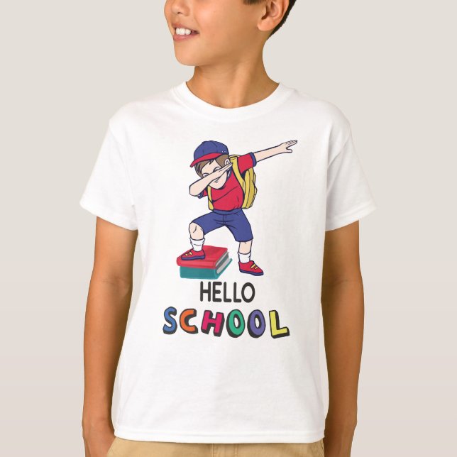 Camiseta Pronto para a escola online (Frente)