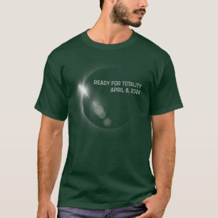 Camiseta Pronto para a Totalidade do Eclipse Solar dos EUA 