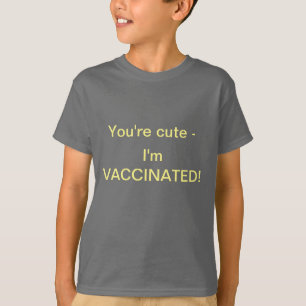Camiseta Pronto para a vacina? Coloque-o numa camisa!