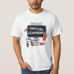 Camiseta Pronto para aprendizagem virtual