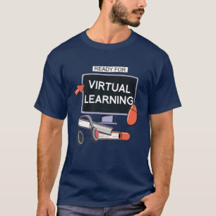 Camiseta Pronto para aprendizagem virtual