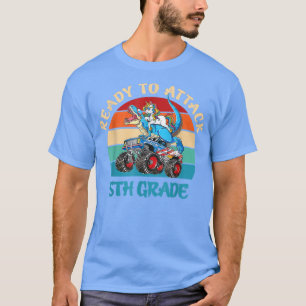 Camiseta Pronto Para Atacar O Monstro Do Dinossauro Do Unic