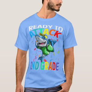 Camiseta Pronto Para Atacar O Tubarão segundo De Volta À Es