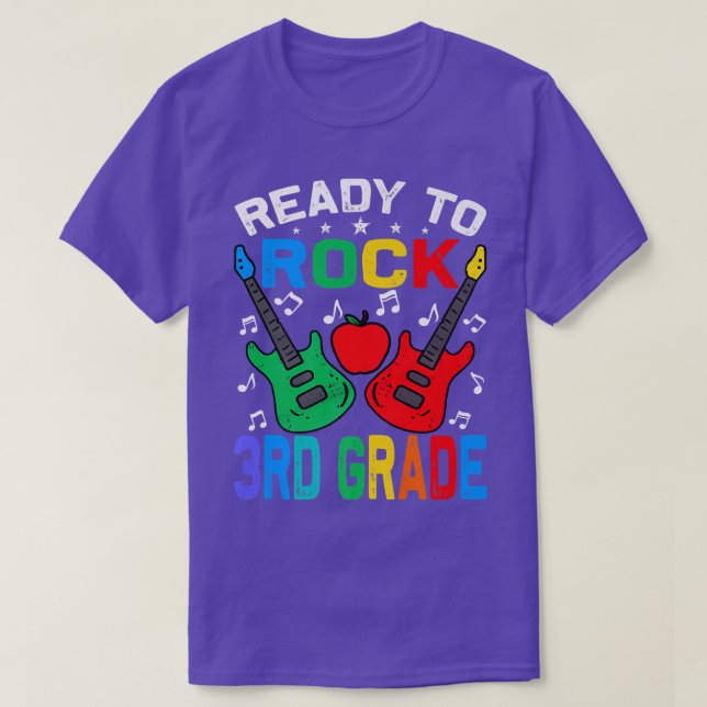Camiseta Pronto Para Atingir O 3º Ano De Volta À Escola De  (Frente do Design)