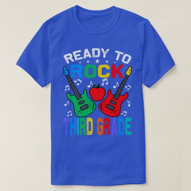 Camiseta Pronto Para Atingir O Terceiro Ano De Volta À Guit (Frente do Design)