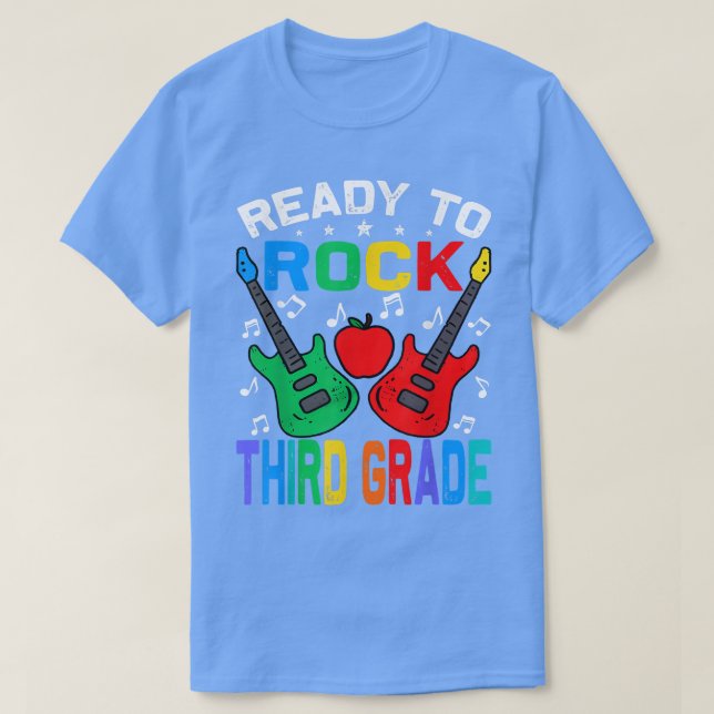 Camiseta Pronto Para Atingir O Terceiro Ano De Volta À Guit (Frente do Design)