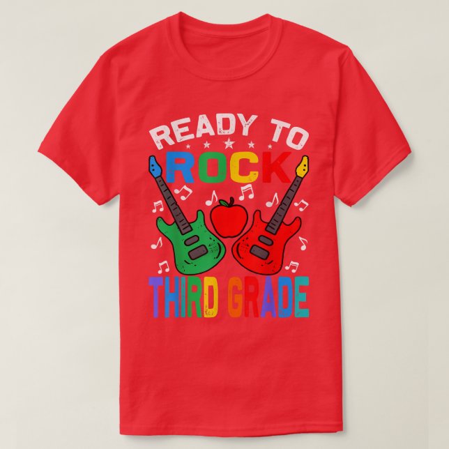 Camiseta Pronto Para Atingir O Terceiro Ano De Volta À Guit (Frente do Design)