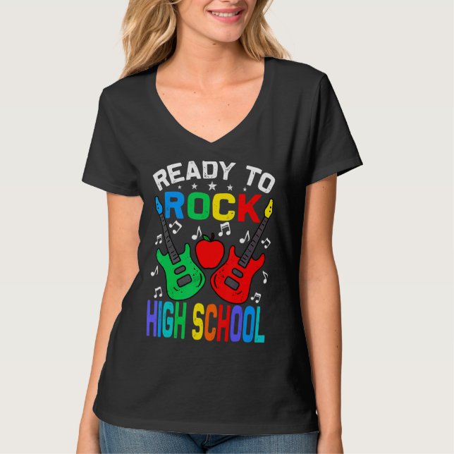 Camiseta Pronto Para Balançar O Segundo grau De Volta À Gui (Frente)