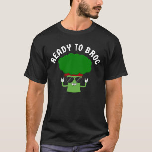 Camiseta Pronto para Broc Rocker Brócolis Trocadilho
