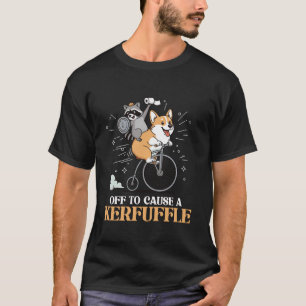 Camiseta Pronto para Causar uma Confusão Animal Engraçado C