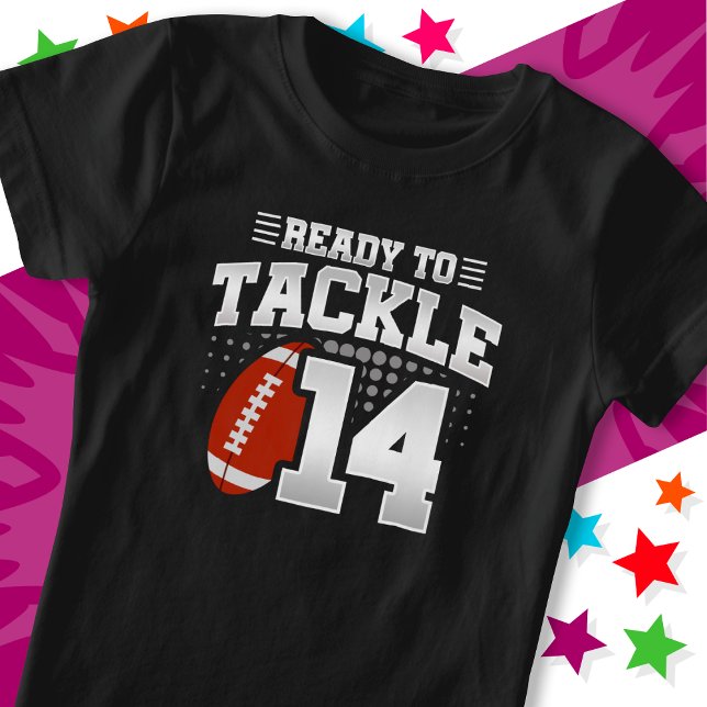 Camiseta Pronto Para Combater O Aniversário Do 14 Festa De  (Criador carregado)