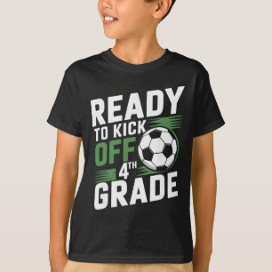 Camiseta Pronto Para Começar a 4ª Série Primeiro Dia de Aul