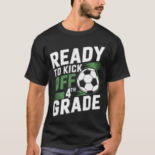 Camiseta Pronto Para Começar a 4ª Série Primeiro Dia de Aul