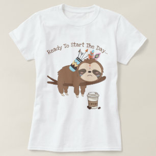 Camiseta Pronto para começar o dia T-Shirt