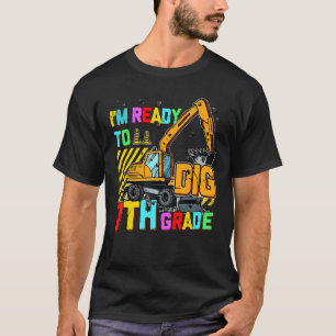 Camiseta Pronto Para Desenhar A Construção 7 De Volta À Esc