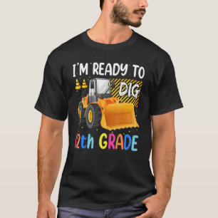 Camiseta Pronto Para Desenhar Crianças Da Classe 12 De Volt